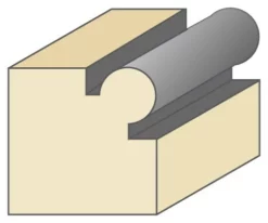 Torquata Beaded Edge Groove Router Bit -Sander shop 461 Bead20FB048BQ20copy