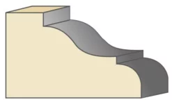 Torquata Table Edge Moulding Bit - Profile #4 -Sander shop 508 Table20EdgeTE04BH20New