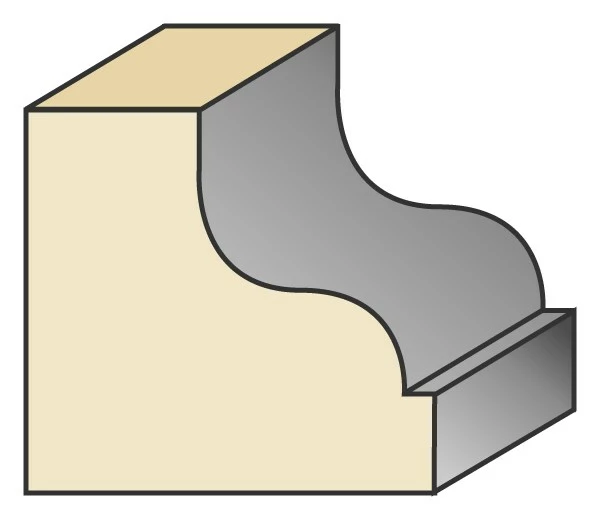 Torquata Classical Ogee Moulding Router Bit 7 Torquata Classical Ogee Moulding Router Bit - Image 7