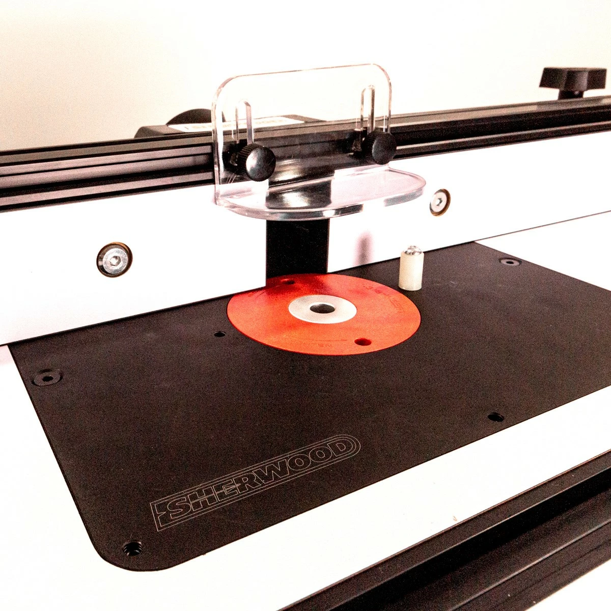 Sherwood MDF/Phenolic Portable Benchtop Router Table With Anodised Aluminium Mounting Plate 2 Sherwood MDF/Phenolic Portable Benchtop Router Table With Anodised Aluminium Mounting Plate - Image 2