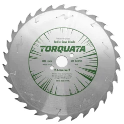 Torquata Thin Kerf Ripping Circular Saw Blade Optimised For Cordless Handheld Circular Saws